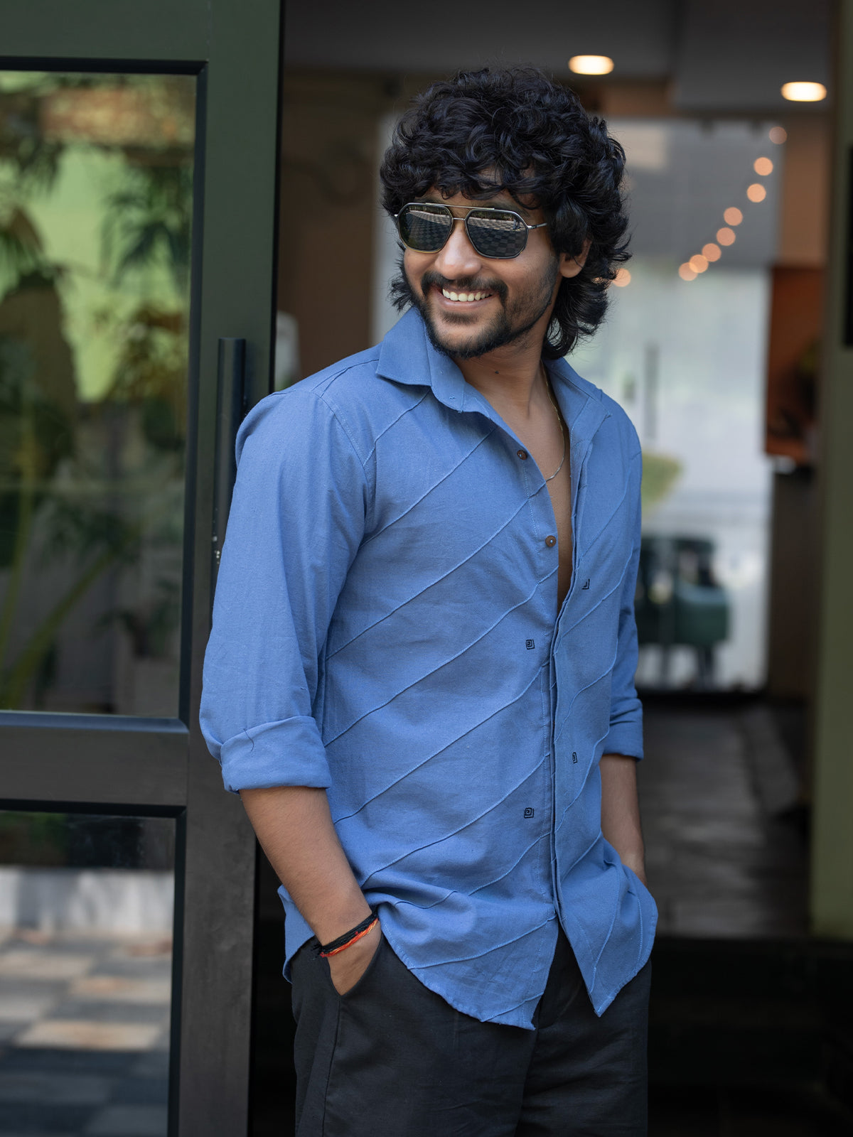 Indigo Threadroll Shirt