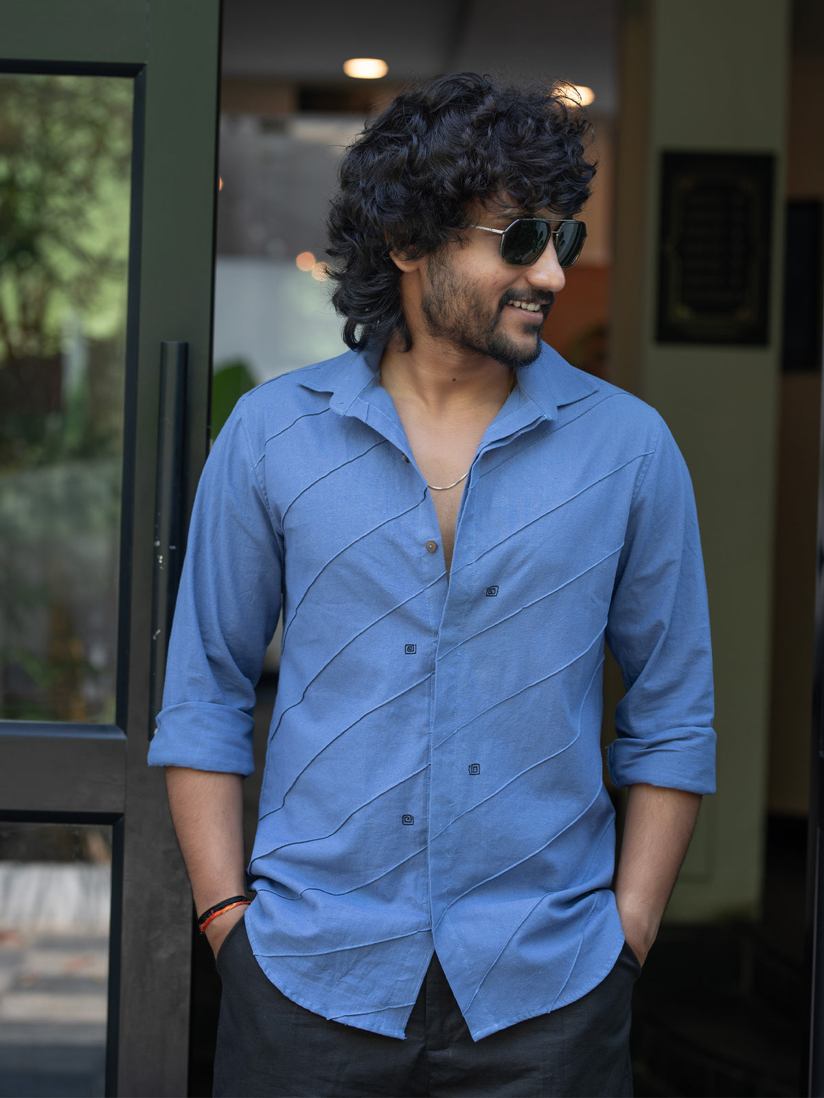 Indigo Threadroll Shirt