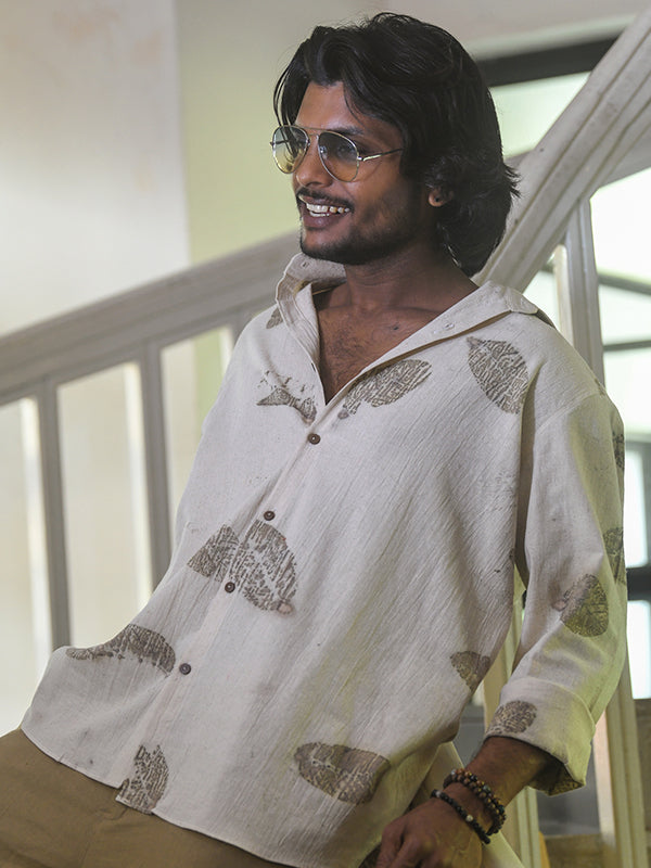 Natural-Dyed Kalacotton Oatmilk Trouser