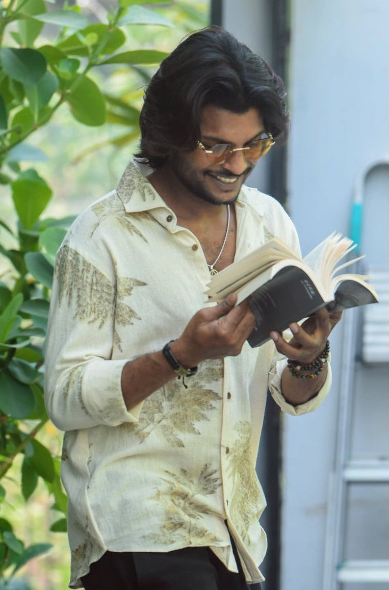 Handwoven Khadi Straight - Leg Trousers