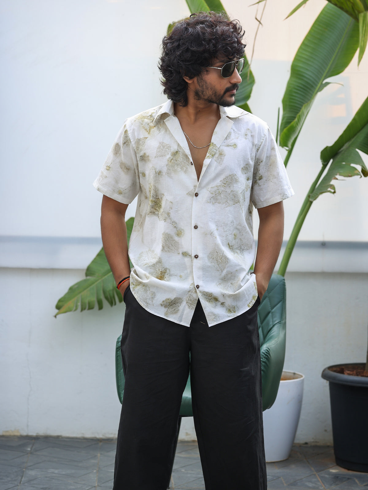 Ecoprint Half sleeve shirt
