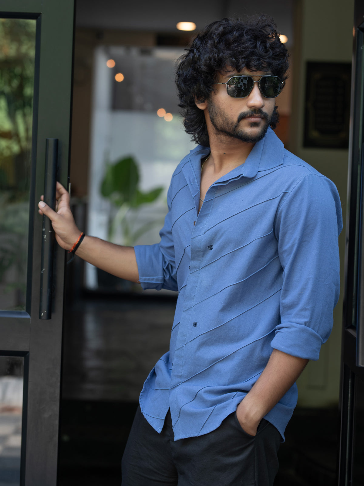 Indigo Threadroll Shirt