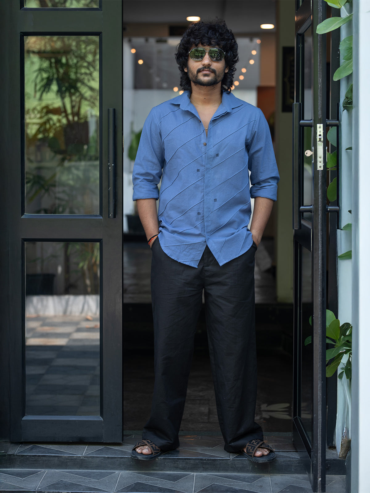 Indigo Threadroll Shirt