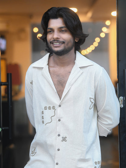 Oatmilk cording Shirt