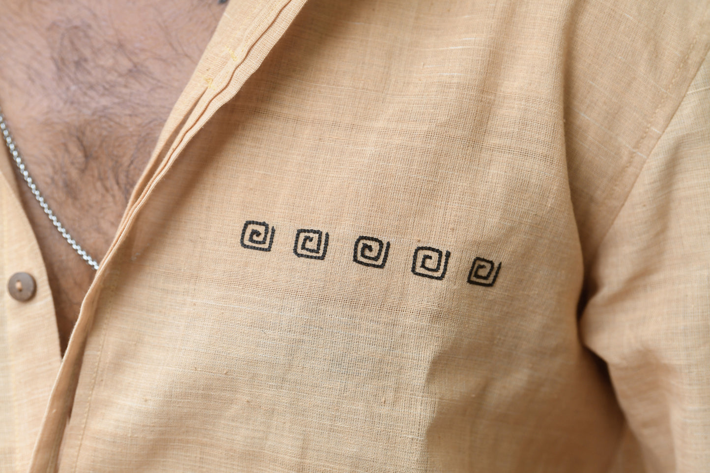 Khadi double collar Shirt
