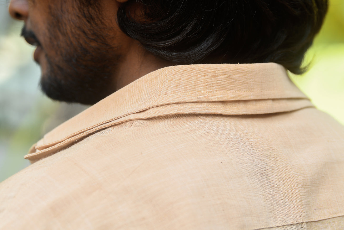 Khadi double collar Shirt