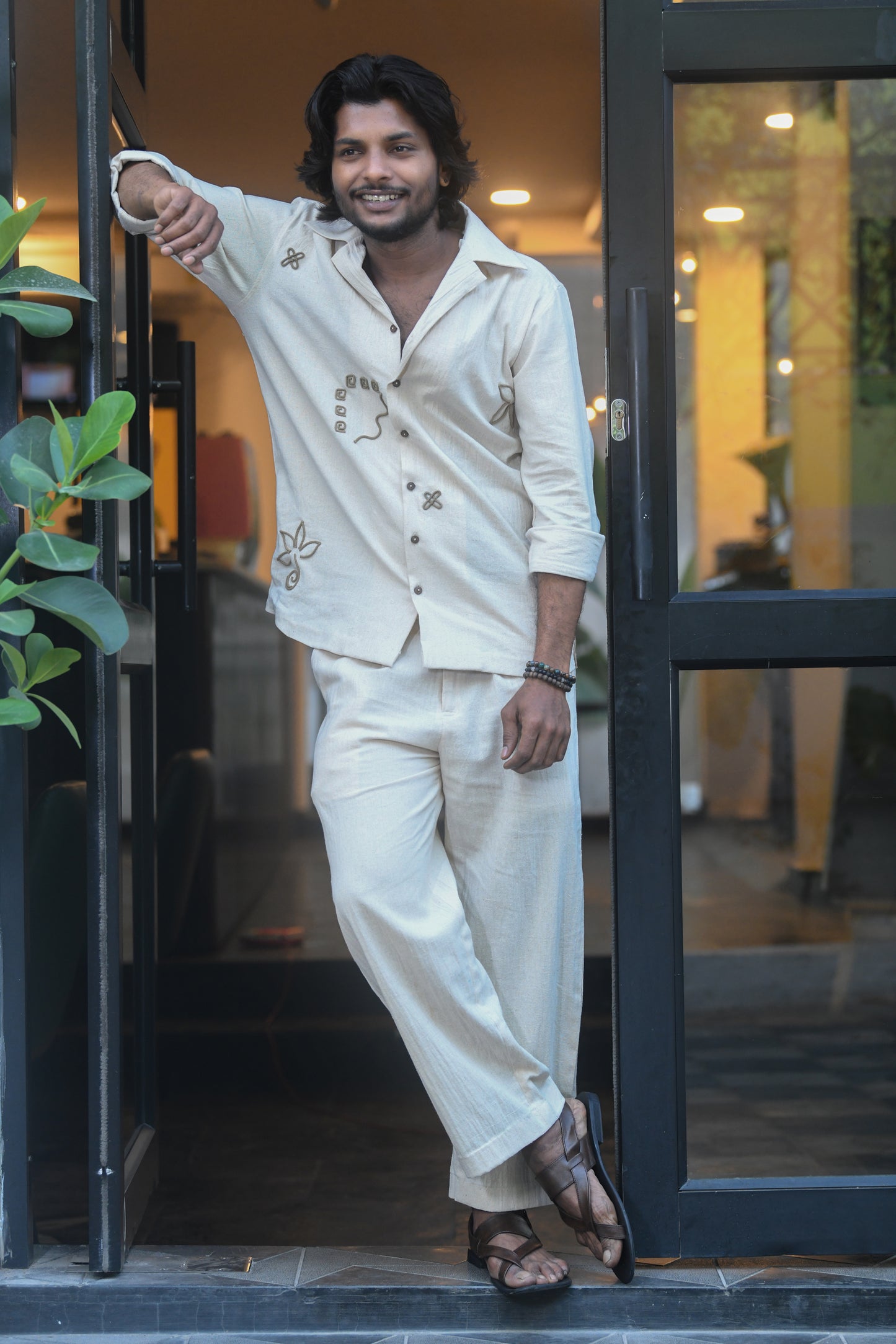 Oatmilk cording Shirt