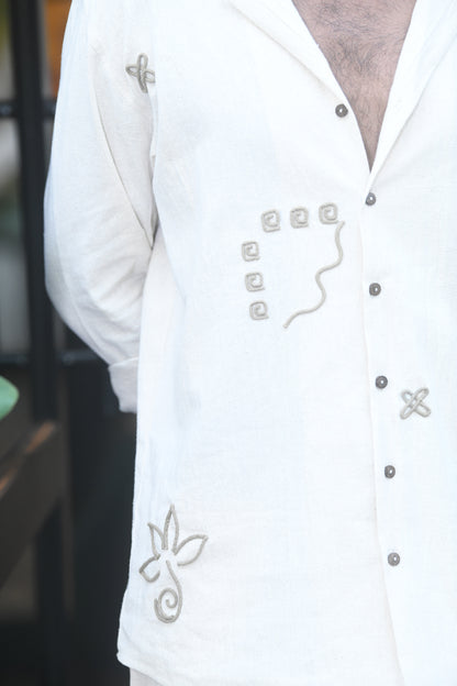 Oatmilk cording Shirt