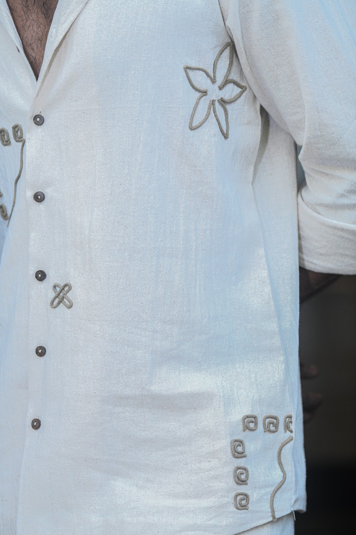 Oatmilk cording Shirt