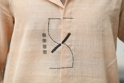 Brown Khadi Sandtimer Shirt