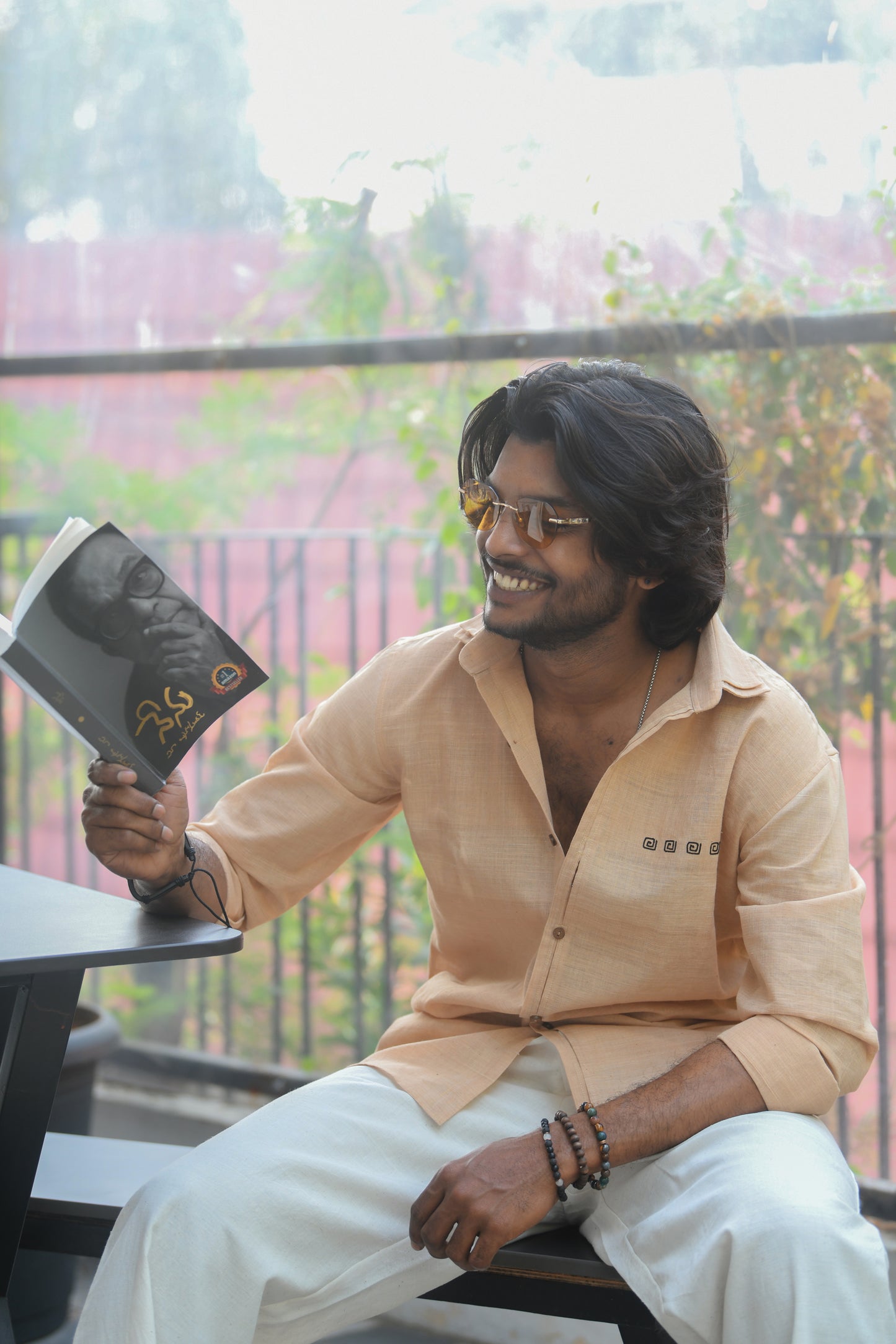 Khadi double collar Shirt